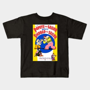 Popeye Meets Sindbad Kids T-Shirt